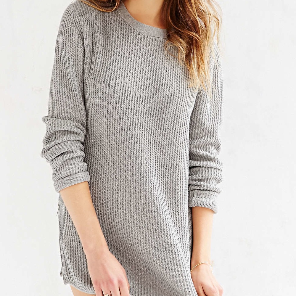 UNIF x Urban Outfitters Waffle knit Tunic Sweater